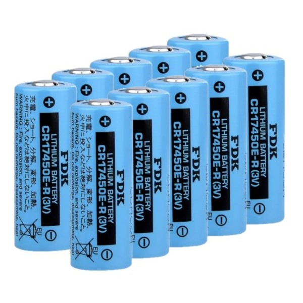 10 stuks FDK CR17450 / CR17450E-R batterijen (3V, 2400 mAh, Li-MnO2)  AFD00004 - 1