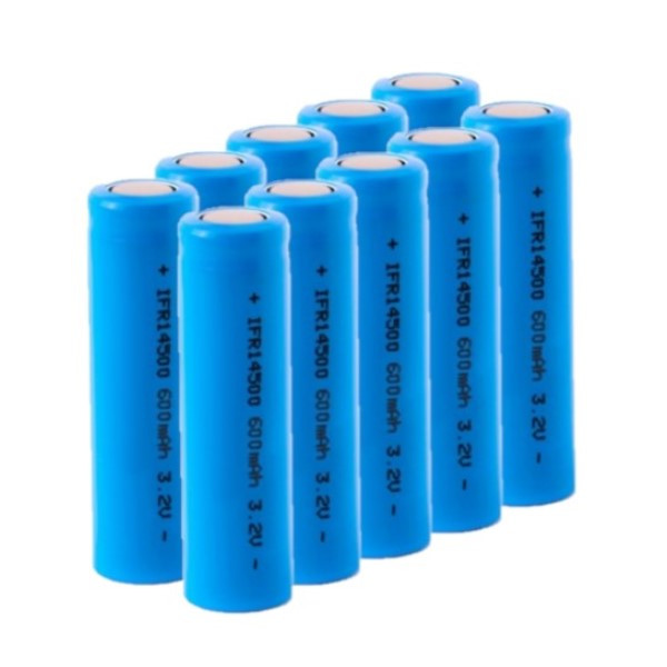 10 x 123accu IFR14500 batterij (3.2 V, 600 mAh, LiFePO4)  ADR00090 - 1