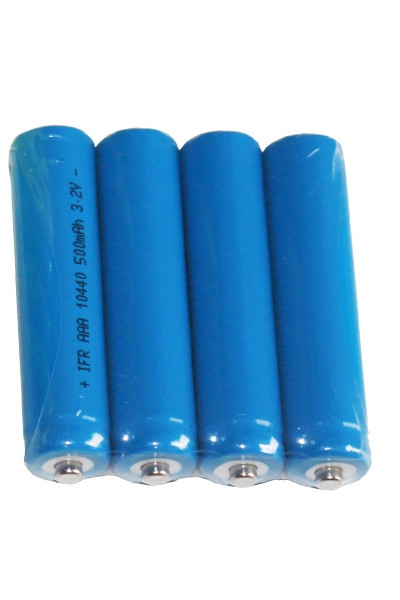 123accu IFR10440 batterij 4 stuks (3.2V, 500 mAh, LiFePO4)  ANB00789 - 1