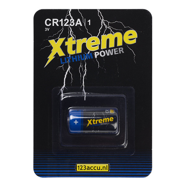 123accu Xtreme Power CR123A batterij (1 stuk, 1600 mAh)  ADR00066 - 1