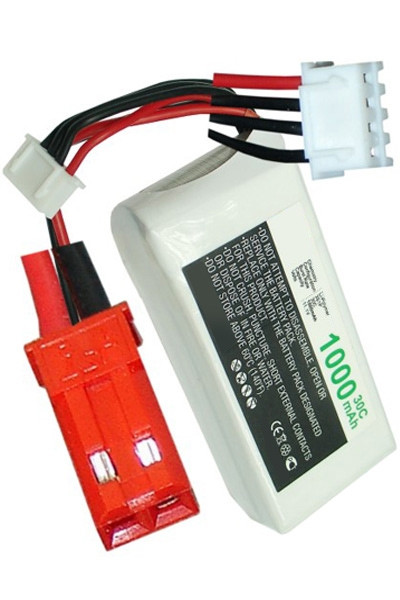 123accu huismerk JST-SYP-2P / JST-XH-2.54 AWG24 accu (11.1 V, 1000 mAh)  ANB00062 - 1