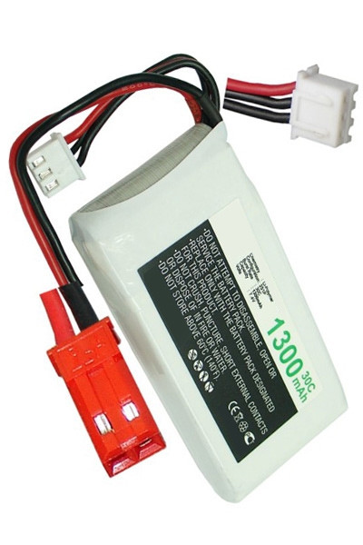 123accu huismerk JST-SYP-2P / JST-XH-2.54 AWG24 accu (7.4 V, 1300 mAh)  ANB00067 - 1