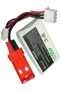 123accu huismerk JST-SYP-2P / JST-XH-2.54 AWG24 accu (7.4 V, 450 mAh)  ANB00057