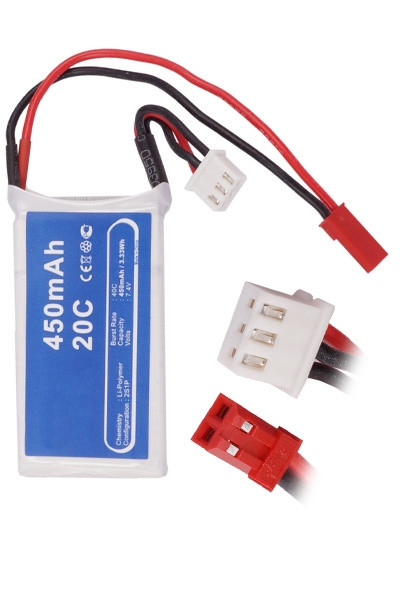 123accu huismerk LT919RT accu (450 mAh)  ANB00466 - 1