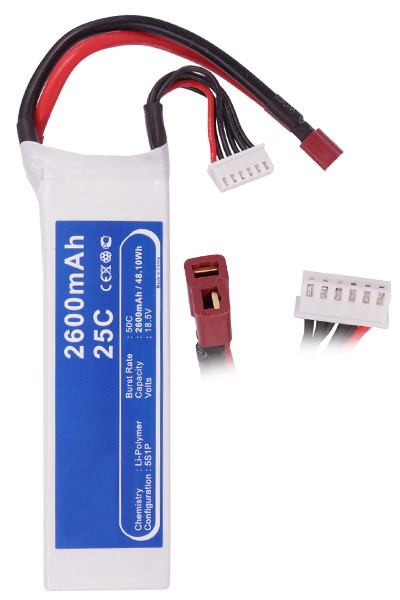 123accu huismerk LT967RT accu (2600 mAh)  ANB00487 - 1