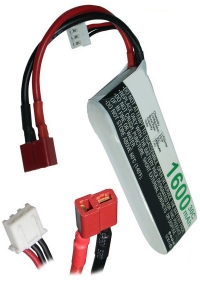 123accu huismerk T-Plug AWG16 / JST-XH-2.54 AWG24 accu (7.4 V, 1600 mAh)  ANB00086