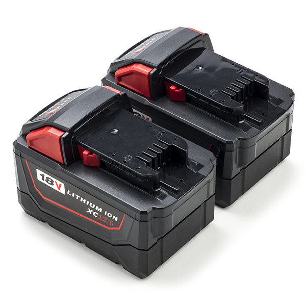 2-Pack Milwaukee M18 HB12 / 4932464260 accu's (18 V, 12 Ah, 123accu huismerk)  AMI00602 - 1