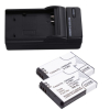 2 stuks: Canon NB-6L / 8724B001 accu's + lader (3.7 V, 1000 mAh, 123accu huismerk)