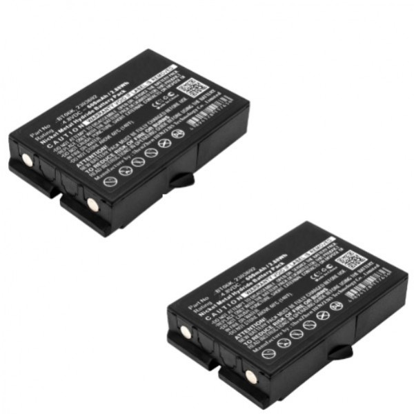 2 stuks: Danfoss BT06K / 2303692 accu's (4.8 V, 600 mAh, 123accu huismerk)  ADA00227 - 1