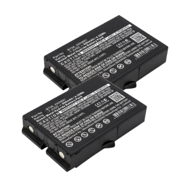 2 stuks: Danfoss BT06 / 2303691 accu's (7.2 V, 600 mAh, Ni-Mh, 123accu huismerk)  ADA00231 - 1