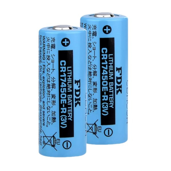 2 stuks FDK CR17450 / CR17450E-R batterijen (3V, 2400 mAh, Li-MnO2)  AFD00002 - 1