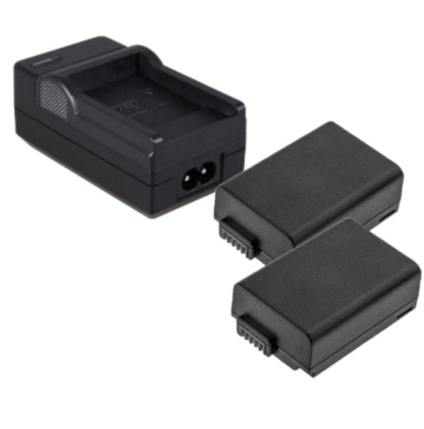 2 stuks Nikon EN-EL25 accu's + lader (7.6 V, 1280 mAh, 123accu huismerk)  ANI00312 - 1