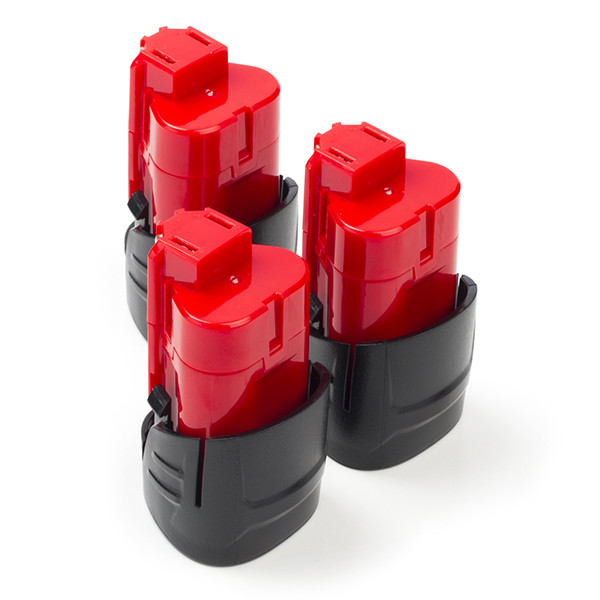 3-pack Milwaukee M12 B2 / 4932430064 accu's (12 V, 2.0 Ah, 123accu huismerk)  AMI00531 - 1