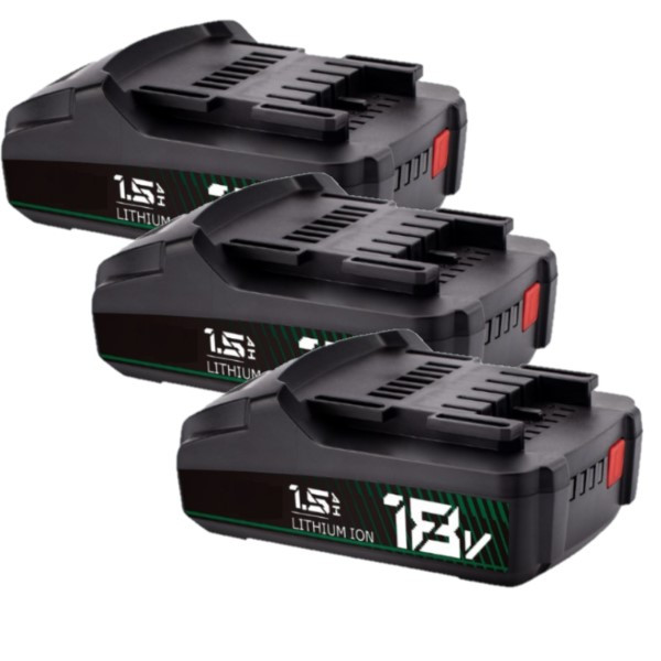 3 stuks: Metabo Li-Power 625596000 / 18V CAS accu (18 V, 1.5 Ah, 123accu huismerk)  AME00445 - 1