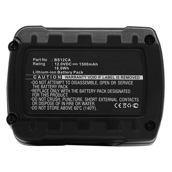 AEG BS12CA accu (12 V, 1500 mAh, Li-ion, 123accu huismerk)  AAE00044 - 1