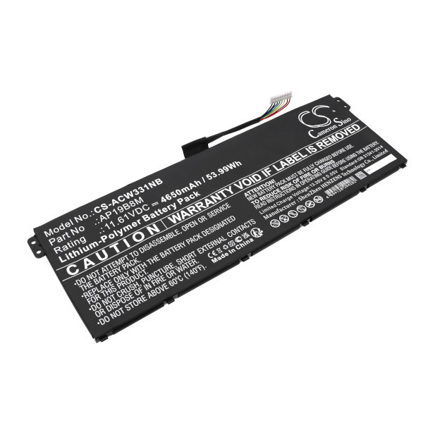 Acer AP19B8M / KT0030G024 accu (11.61 V, 4650 mAh, 123accu huismerk)  AAC00922 - 1