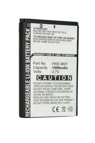 Adapt HXE-W01 / BA-01 / HX-N3650A accu (1000 mAh, 123accu huismerk)  AAD00033 - 1