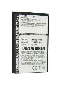 Adapt HXE-W01 / BA-01 / HX-N3650A accu (1000 mAh, 123accu huismerk)  AAD00033