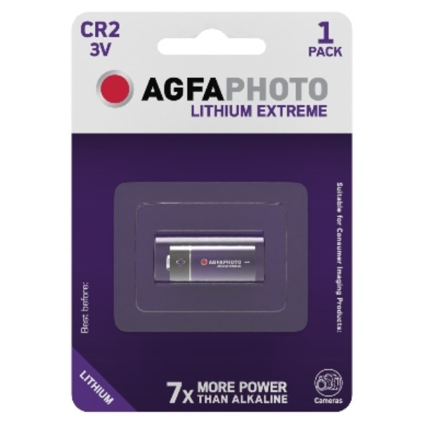 Agfaphoto CR2 Lithium Batterij (1 stuk, 750 mAh)  290016 - 1