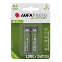 Agfaphoto Oplaadbare AA / HR6 Ni-Mh Batterijen (2 stuks, 2300 mAh)  290026