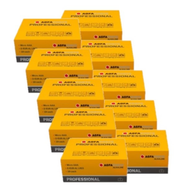 Agfaphoto Professional AAA / LR03 / MN2400 Alkaline Batterij (100 stuks)  AAG00060 - 1
