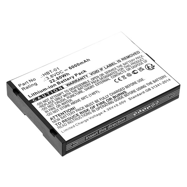 Aisino HBT-01 accu (3.8 V, 6000 mAh, 123accu huismerk)  AAI00039 - 1