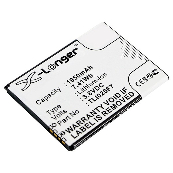 Alcatel TLI020F7 accu (2000 mAh, 123accu huismerk)  AAL00198 - 1