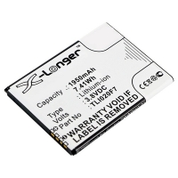 Alcatel TLI020F7 accu (2000 mAh, 123accu huismerk)  AAL00198