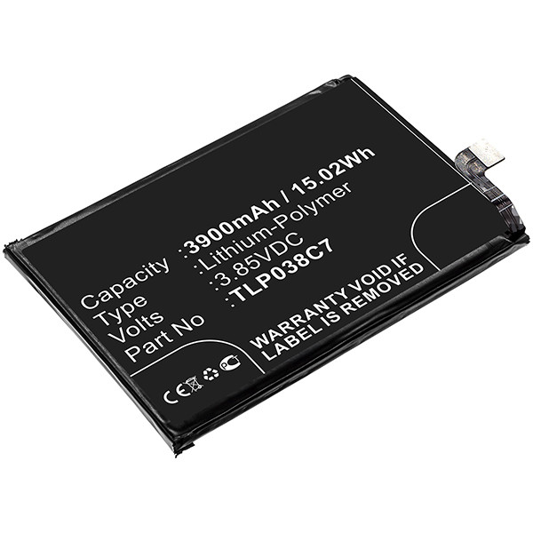 Alcatel TLP038C7 accu (3.8 V, 3900 mAh, 123accu huismerk)  AAL00255 - 1