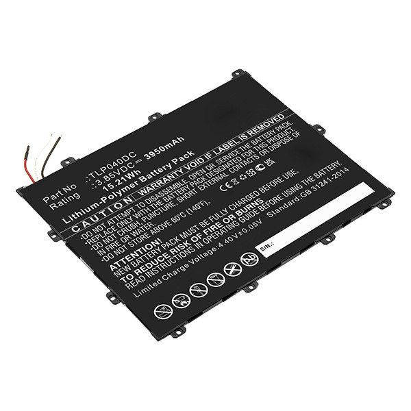 Alcatel TLP040DC accu (3.85 V, 3950 mAh, 123accu huismerk)  AAL00281 - 1