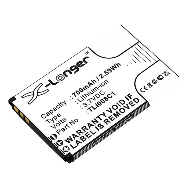 Alcatel TLi008C1 accu (700 mAh, 123accu huismerk)  AAL00306 - 1