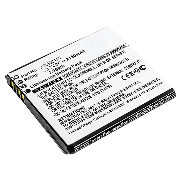 Alcatel TLi021F7 accu (2150 mAh, 123accu huismerk)  AAL00274 - 1