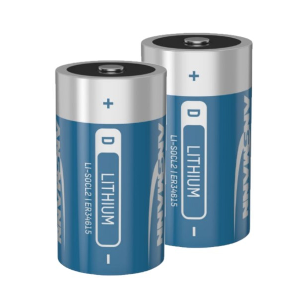 Ansmann Aanbieding: 2 x Ansmann ER34615 / D batterij (3.6V, 19000 mAh, Li-SOCl2)  AAN00136 - 1