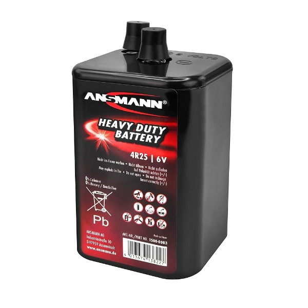 Ansmann Heavy Duty Zink-kool 4R25 batterijen (6V, 9Ah, 100 stuks)  AAN00148 - 2