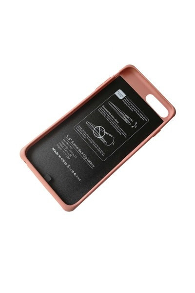 Apple extern accu pack voor iPhone 6/7/8 Plus roze (5 V, 3700 mAh, 123accu huismerk)  AAP00386 - 1