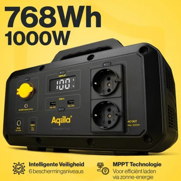 Aqiila Powerbird S1000 Power Station (768Wh / 1000W / 2000W Piek)  AAQ00021 - 4