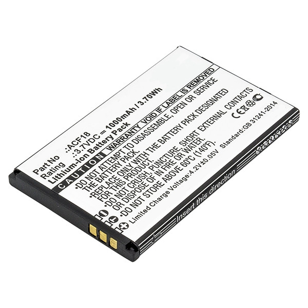 Archos ACF18 / ACF18V2 accu (1500 mAh, 123accu huismerk)  AAR00084 - 1