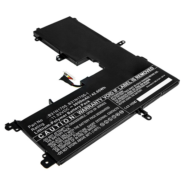 Asus B31N1705 / B31N1705-1 accu (11.52 V, 3650 mAh, 123accu huismerk)  AAS00708 - 1