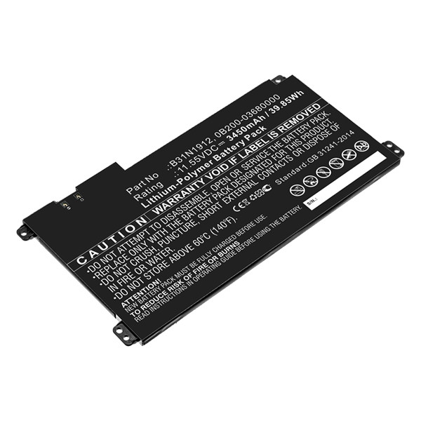 Asus B31N1912 / 0B200-03680000 accu (11.55 V, 3450 mAh, 123accu huismerk)  AAS00753 - 1