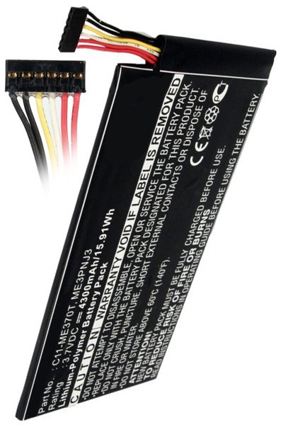 Asus C11-ME370T / 0B200-00120100M-A1A1A-219-17QE accu (4300 mAh, 123accu huismerk)  AAS00032 - 1