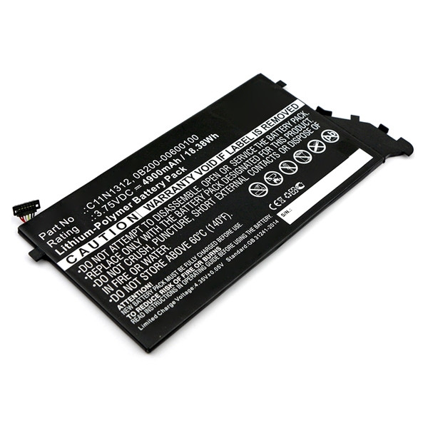 Asus C11N1312 / 0B200-00600100 accu (3.75 V, 4900 mAh, 123accu huismerk)  AAS00531 - 1