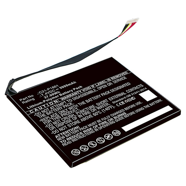 Asus C21-P1801 / 0B200-00200200 accu (7.4 V, 5000 mAh, 123accu huismerk)  AAS00750 - 1