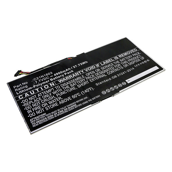 Asus C21N1603 / 0B200-02100100 accu (7.7 V, 4900 mAh, 123accu huismerk)  AAS00809 - 1