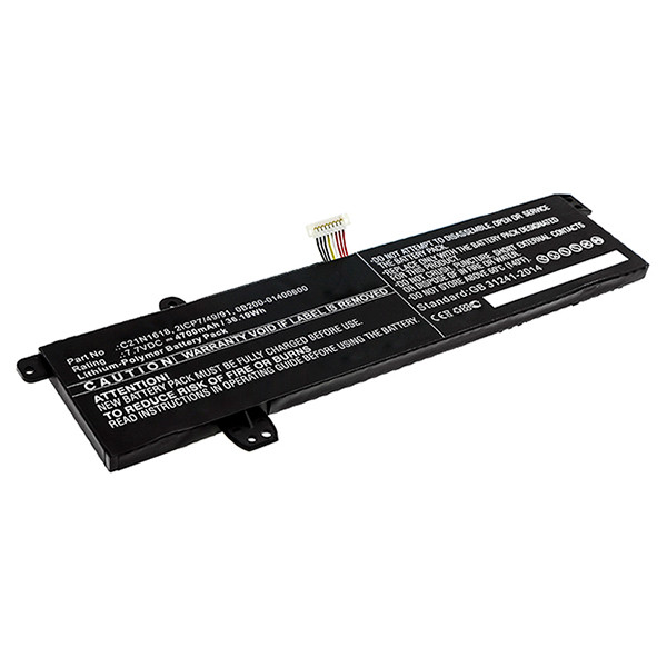 Asus C21N1618 / 0B200-01400600 accu (7.7 V, 4700 mAh, 123accu huismerk)  AAS00724 - 1