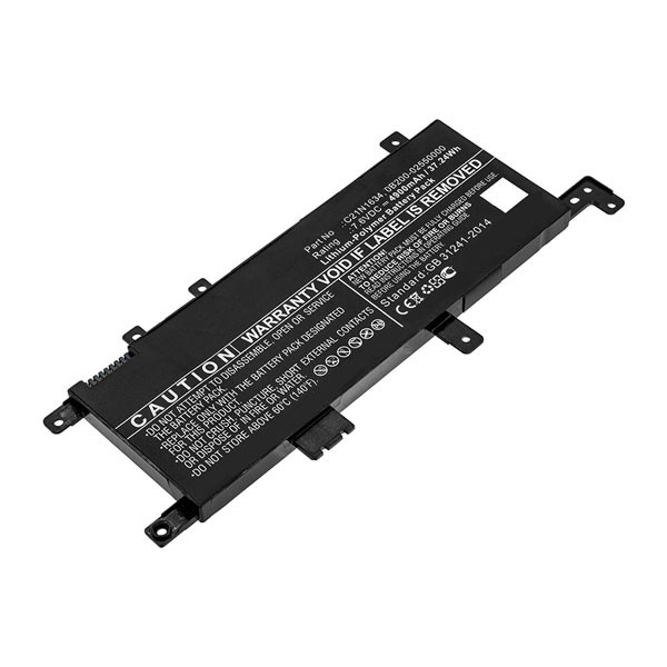 Asus C21N1634 / 0B200-02550000 accu (7.6 V, 4900 mAh, 123accu huismerk)  AAS00667 - 1