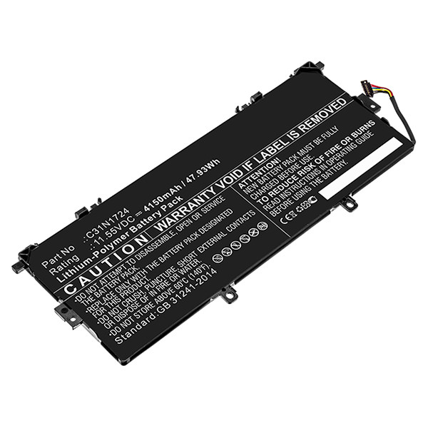 Asus C31N1724 / 0B200-02760400 accu (11.55 V, 4150 mAh, 123accu huismerk)  AAS00774 - 1