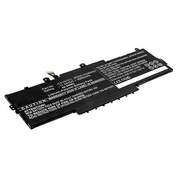 Asus C31N1811 / 0B200-03080000 accu (11.55 V, 4250 mAh, 123accu huismerk)  AAS00733 - 1