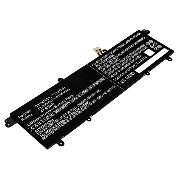 Asus C31POJH / C31N1821 accu (11.55 V, 4150 mAh, 123accu huismerk)  AAS00775 - 1