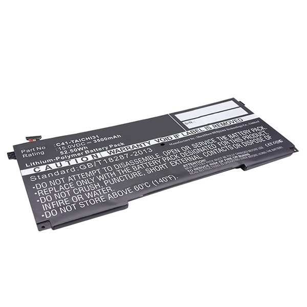 Asus C41-TAICH131 / C41-TAICHI31 accu (15 V, 3500 mAh, 123accu huismerk)  AAS00494 - 1