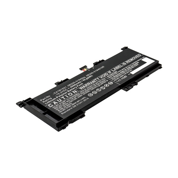 Asus C41N1531 / 0B200-0194000 accu (15.2 V, 4000 mAh, 123accu huismerk)  AAS00695 - 1